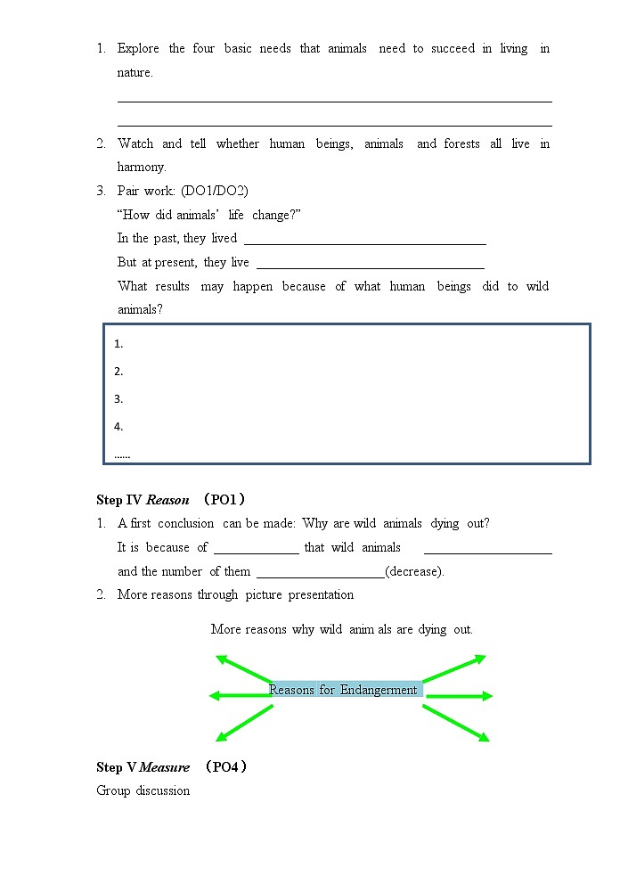 必修2 Unit 4 Wildlife Protection 词汇教学学历案 学案03