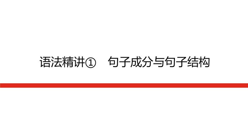 译林版(2019)高中英语必修第一册语法精讲导学案+课件01