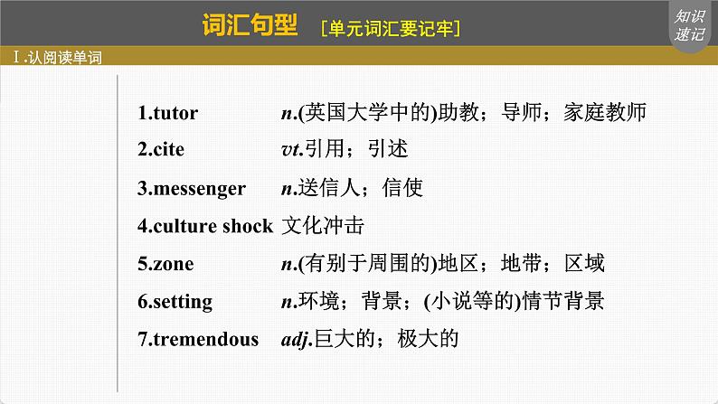 (新高考)高考英语一轮复习课件第1部分 教材知识解读 选择性必修第二册 Unit 2   Bridging Cultures (含详解)第4页