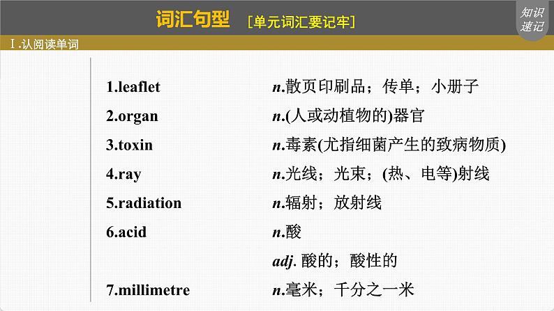 (新高考)高考英语一轮复习课件第1部分 教材知识解读 选择性必修第二册 Unit 5   First Aid (含详解)第4页