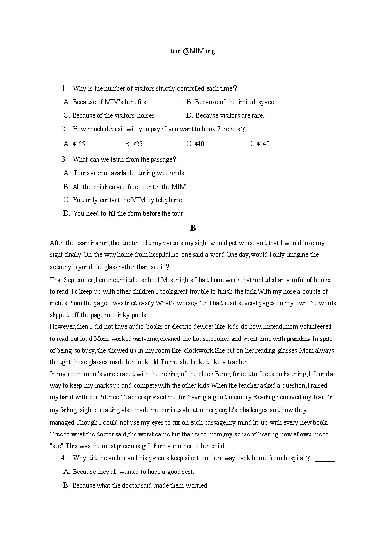 2022-2023学年福建省泉州市永春二中高一（上）期中英语试卷（含答案解析）02