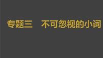 (新高考)高考英语二轮复习课件第2部分 语法专题 专题三 不可忽视的小词 (含详解)