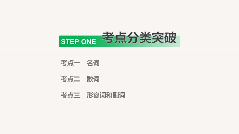 (新高考)高考英语二轮复习课件语法专项突破 专题2 需要变形的名词、数词、形容词和副词 (含答案)03