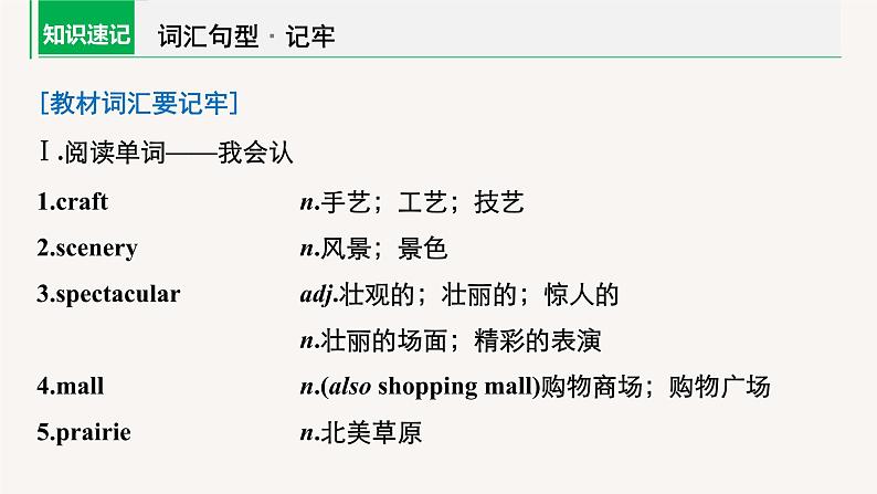 (新高考)高考英语一轮复习课件教材知识解读 选择性必修第2册　Unit 4  Journey Across a Vast Land (含答案)04