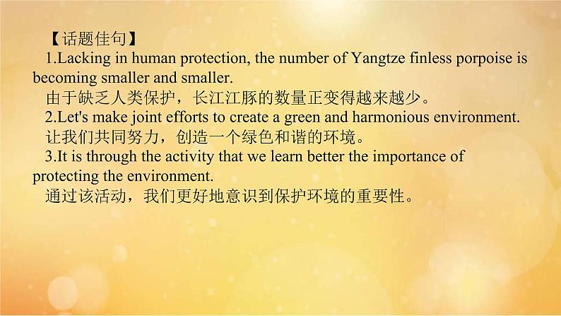 (新高考)高考英语一轮复习课件必修二 Unit 2 Wildlife Protection (含详解)04