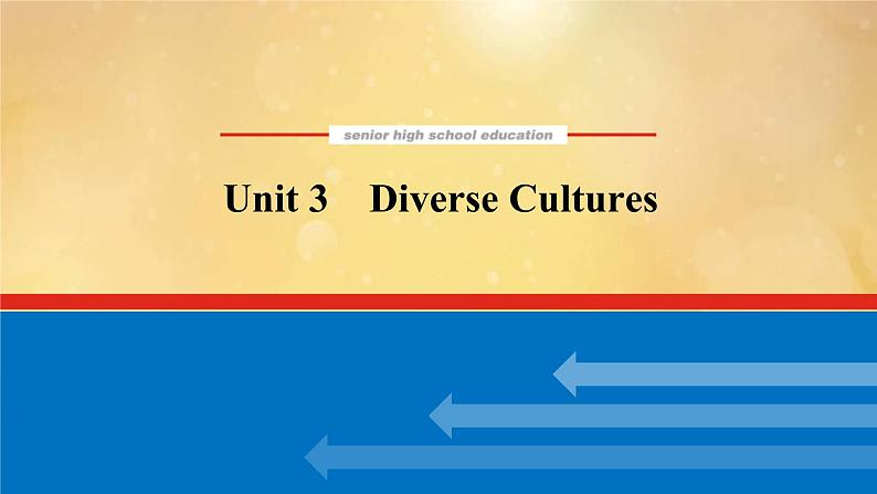 (新高考)高考英语一轮复习课件必修三 Unit 3 Diverse Cultures (含详解)01