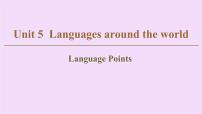 (新高考)高考英语一轮复习课件必修一 Unit 5 Languages around the world Language points (含详解)