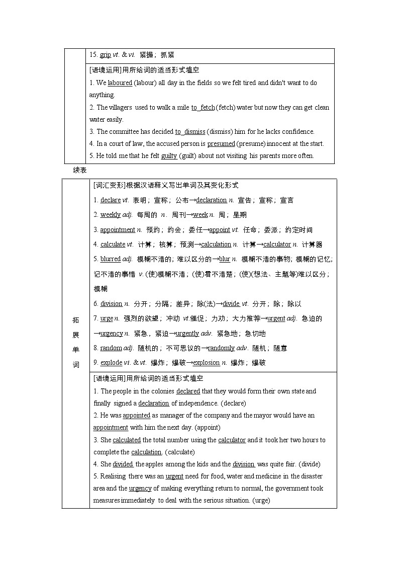 (新高考)高考英语一轮复习教案选择性必修四 Unit 1 Science Fiction(含答案)第2页