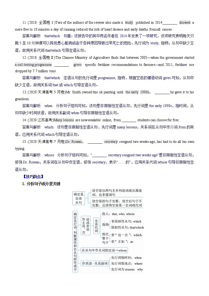 (新高考)高考英语二轮复习课时精炼考向62 语法填空之解答并列句、复合句与特殊句式类填空的6策略(解析版)第3页