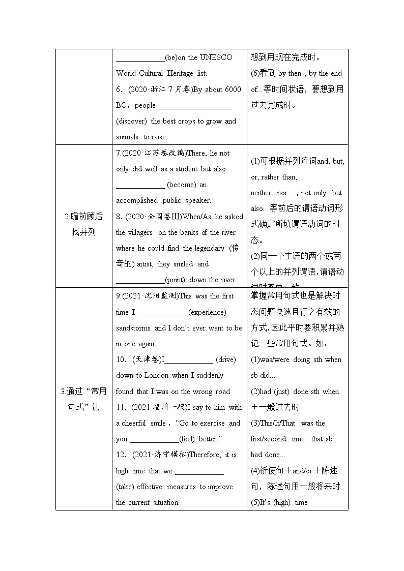(新高考)高考英语二轮提分秘籍专题四：语法填空（第二讲）层级二 第一节 如何巧取动词提示题 (含详解)第3页