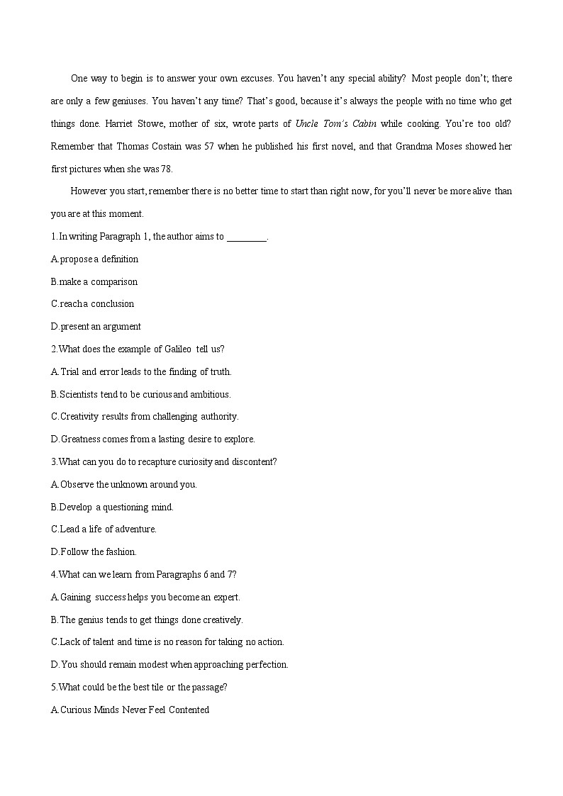 (新高考)高考英语二轮复习专练18 阅读理解之主旨大意题(2份打包，解析版+原卷版)03