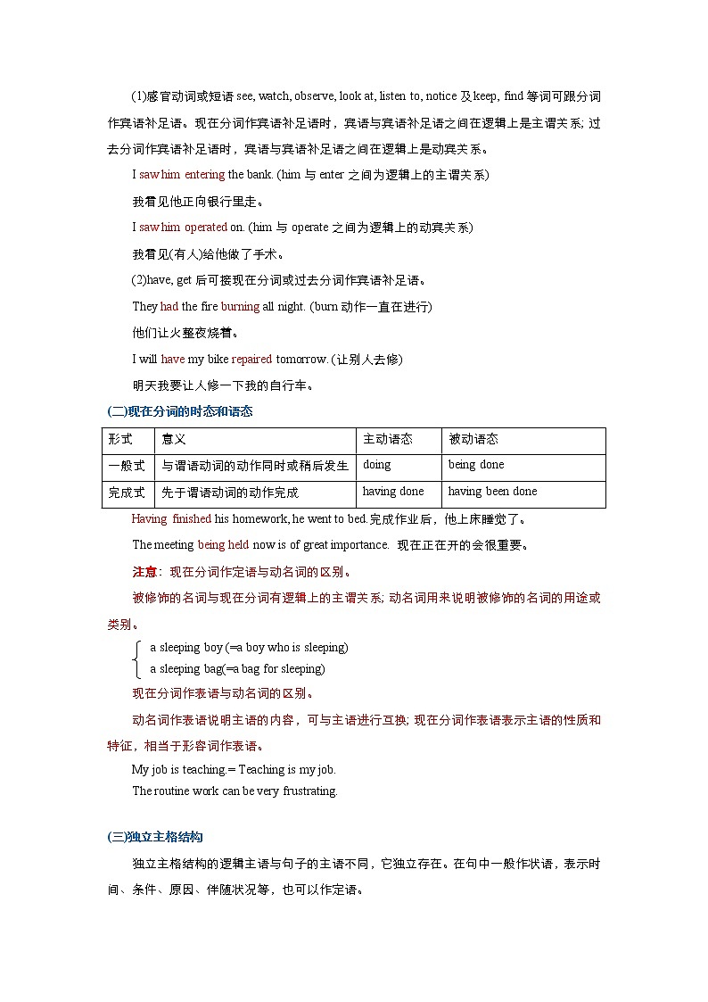 (新高考)高考英语三轮冲刺小题必练10 非谓语动词（二）(原卷版)第3页