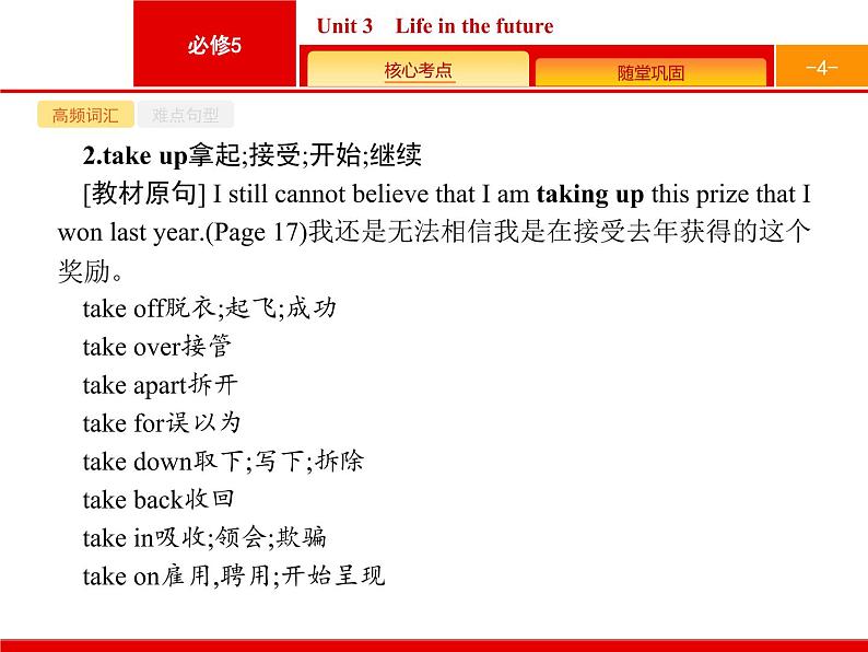 (人教版)高考英语一轮复习课件必修五Unit 3　Life in the future (含答案)04
