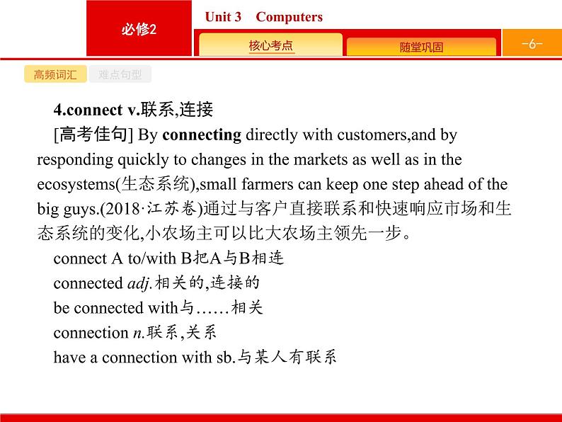 (人教版)高考英语一轮复习课件必修二Unit 3　Computers (含答案)第6页