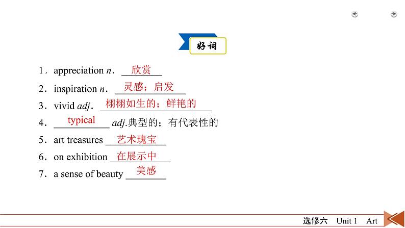 (人教版)高考英语一轮复习课件 选修6 Unit 1 (含详解)04