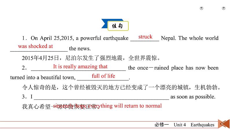 (人教版)高考英语一轮复习课件 必修1 Unit 4 (含详解)06