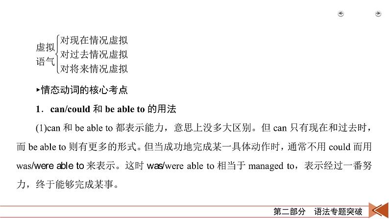 (通用版)高考英语二轮复习课件 第1讲 专题3情态动词和虚拟语气 (含详解)第7页