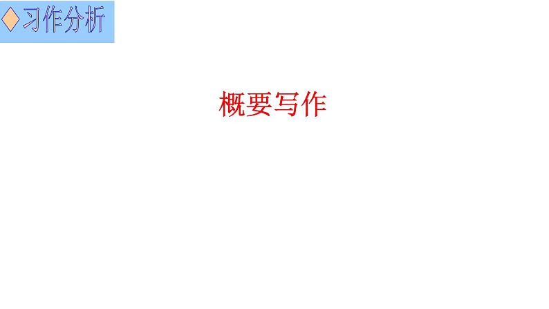 (通用版)高考英语三轮写作冲刺08 重组与表达：高考英语概要写作整合之道 试卷课件08