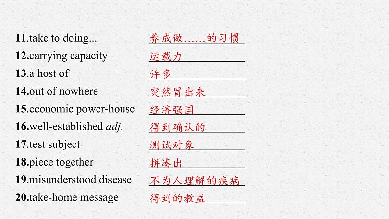 (通用版)高考英语三轮冲刺课件二、关注“似曾相识词”——阅读理解求准确 (含答案)第5页