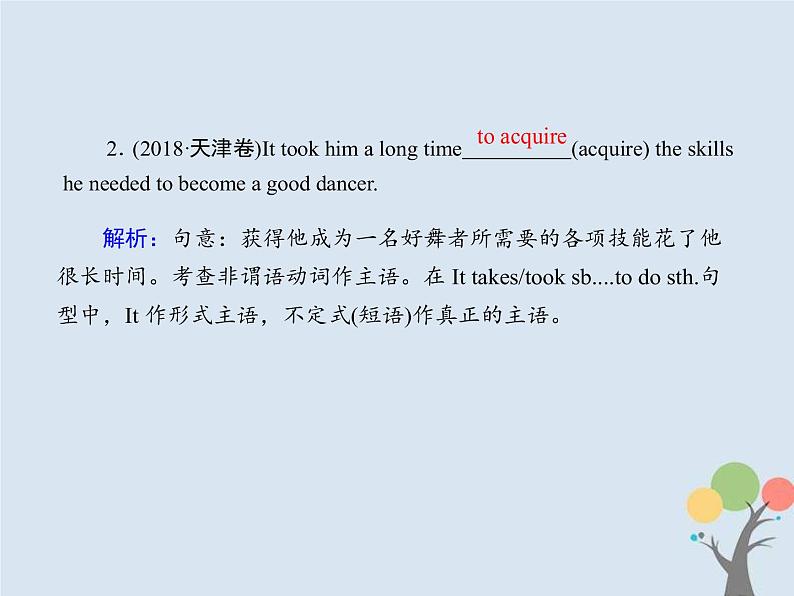 (通用版)高考英语二轮复习语法专题8《非谓语动词》课件 (含答案)第4页