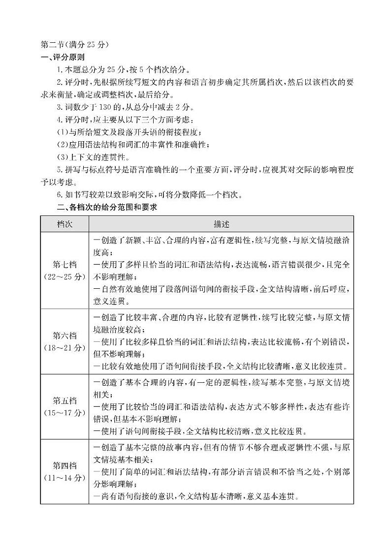 英语试题答案第3页