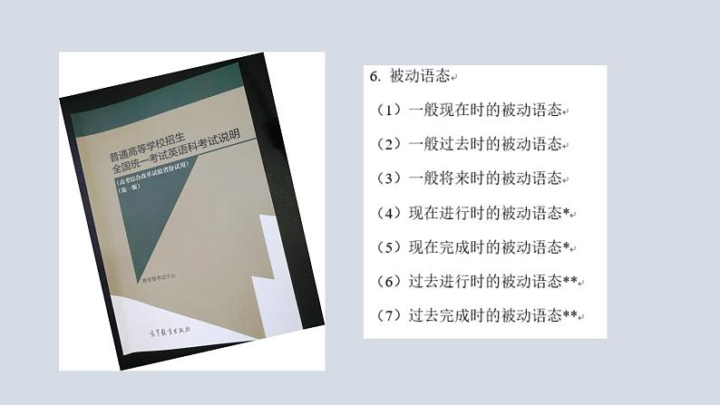 【讲语法】09 被动语态高考英语语法知识点梳理课件（全国通用）05