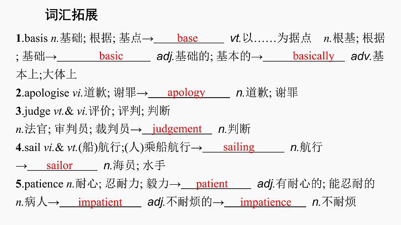 高三英语一轮复习（新教材新高考） 做人与做事 专题课件  2　The Value of Money 金钱的价值第7页