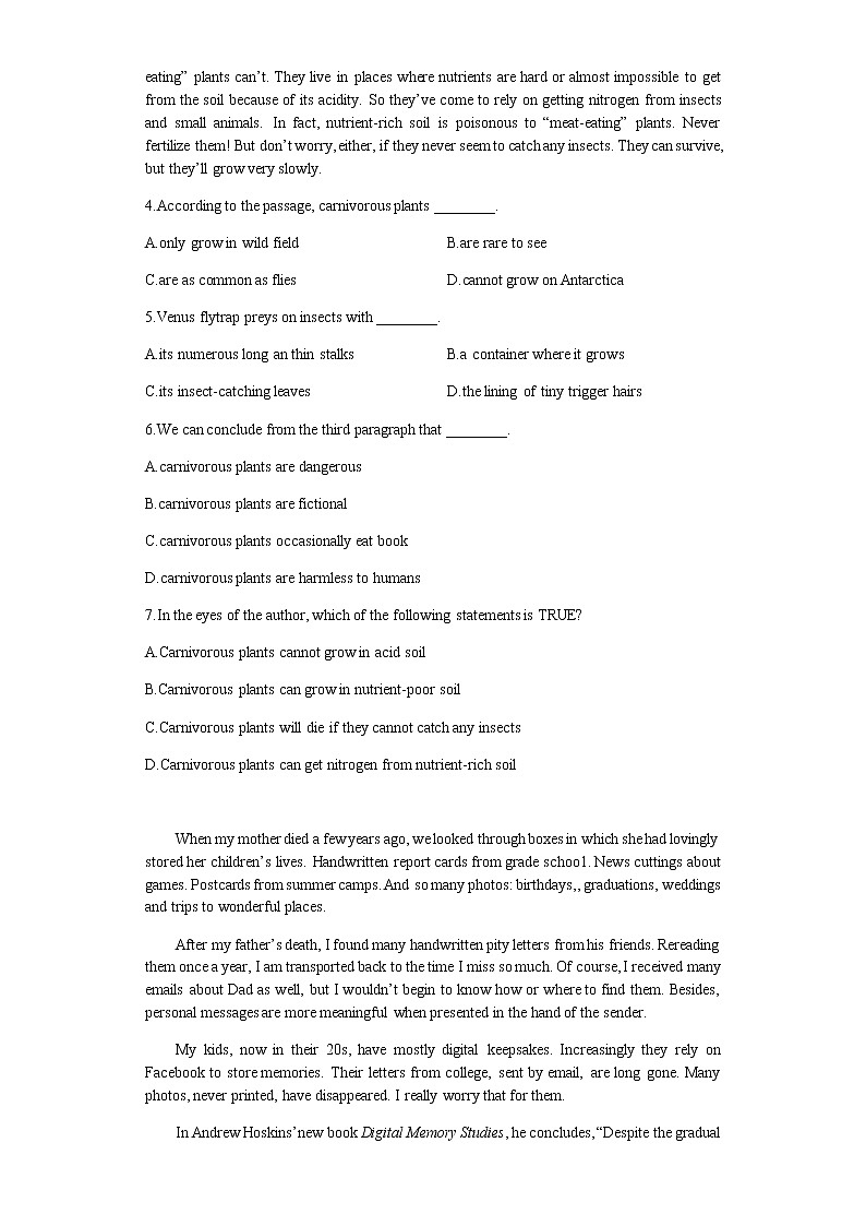 江苏省泰兴、如皋四校2021-2022学年高二下学期期末考试英语试卷含答案03