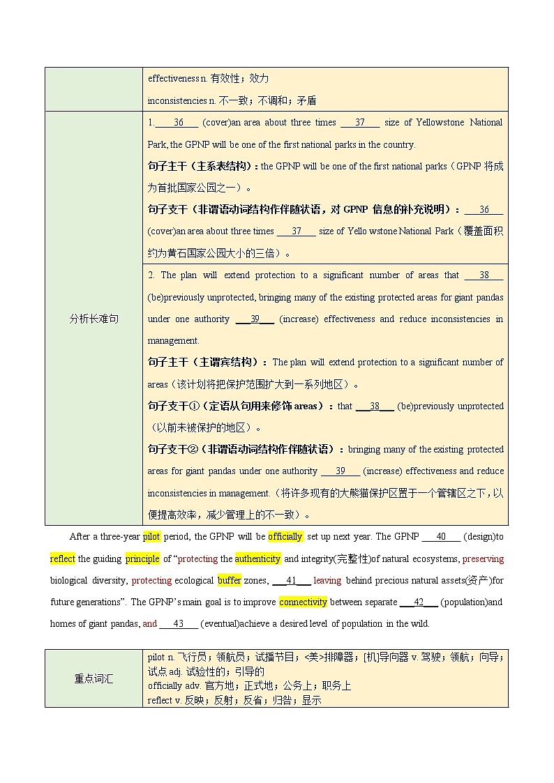 【高考真题解密】高考英语真题题源——专题07《语法填空（大熊猫国家公园计划）》母题解密（新高考卷）第3页
