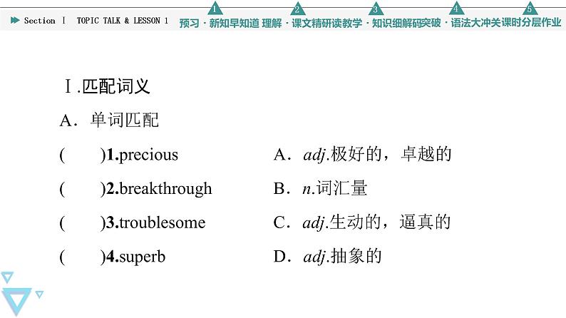 UNIT 5 Section Ⅰ　TOPIC TALK & LESSON 1第3页