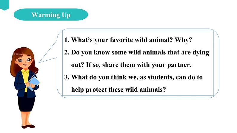 Unit 2 Wildlife protection Reading and Thinking课件04