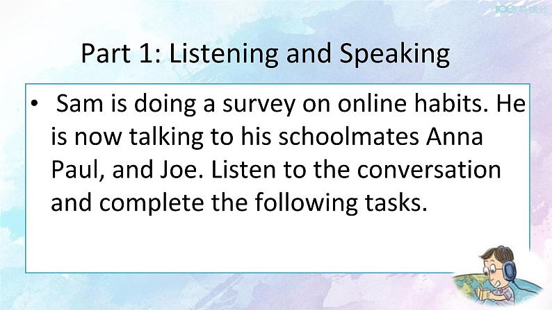 Unit 3 The internet  Listening&Speaking&Talking 课件04