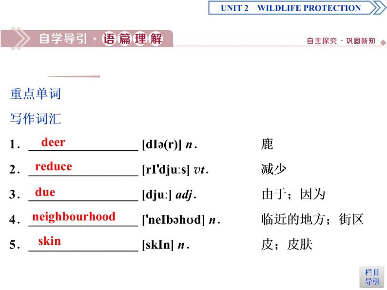 Unit 2 Wildlife protection  Section Ⅳ教学课件02