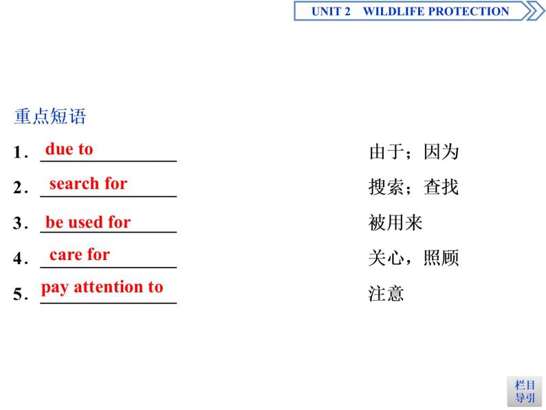 Unit 2 Wildlife protection  Section Ⅳ教学课件06