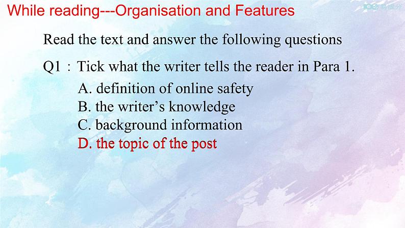 Unit 3 The internet Reading for writing 课件06