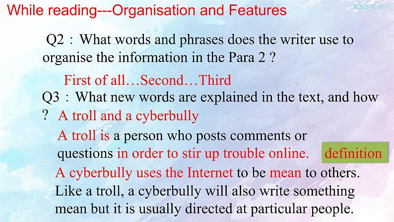 Unit 3 The internet Reading for writing 课件07