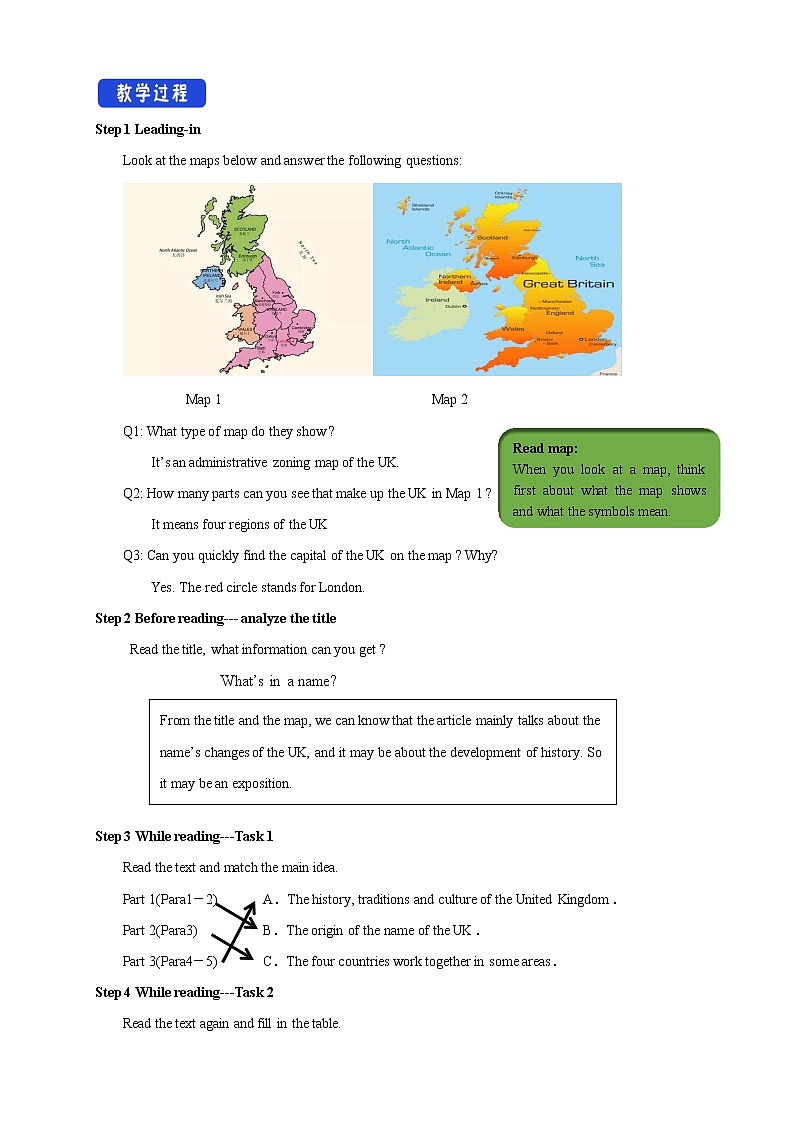 Unit 4 History and traditions Reading Thinking 教案02