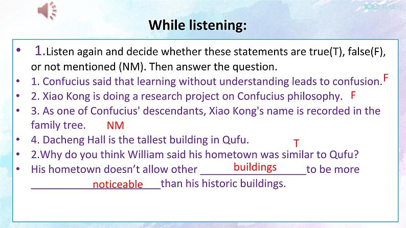 Unit 4 History and traditions Speaking Talking 课件05