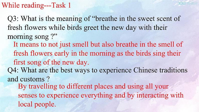 Unit 4 History and traditions Reading writing 课件05