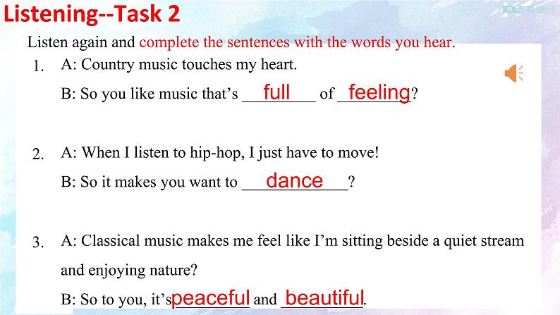 Unit 5 Music Listening and Speaking 课件05