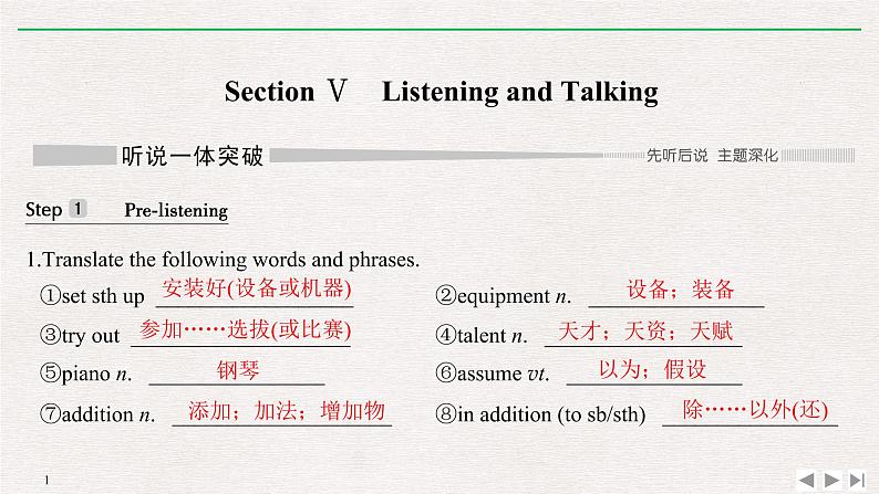 Unit 5 Music Section Ⅴ 课件第1页