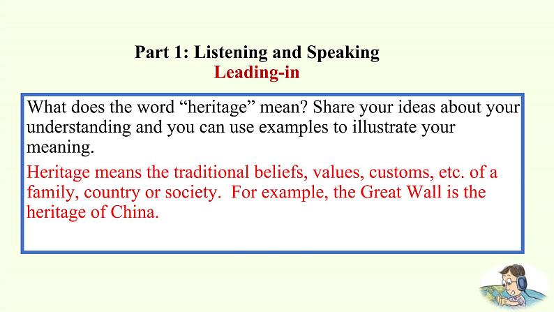 Unit 1 Cultural Heritage Period 1教学课件03