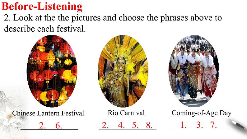 Unit 1 Festivals and Celebrations 1.1   课件第6页