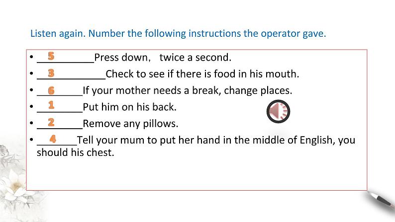 Unit 5 First Aid  Period 4  课件第8页