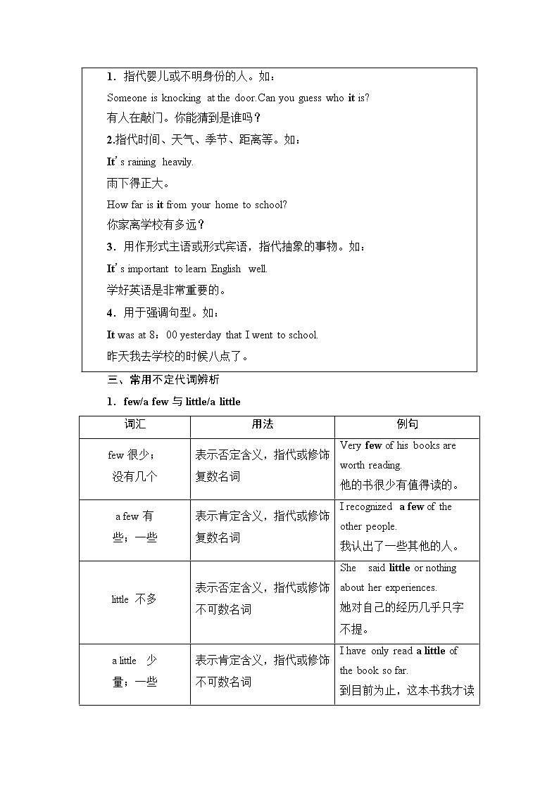 普通高中英语学业水平合格性考试第2篇板块3第1讲代词学案02