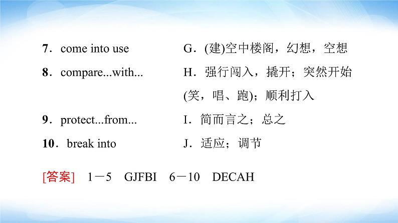 译林版高中英语选择性必修第二册Unit4预习新知早知道1课件+学案06