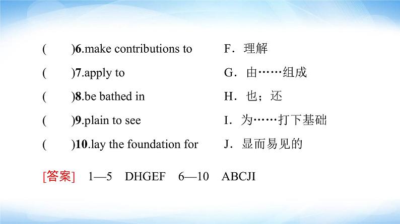 译林版高中英语选择性必修第三册UNIT2预习新知早知道2课件+学案04