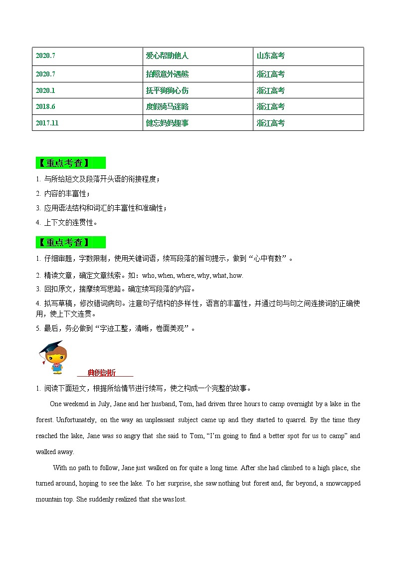19 书面表达-读后续写 备战2023高考英语考试易错题（新高考专用）（解析版）第2页