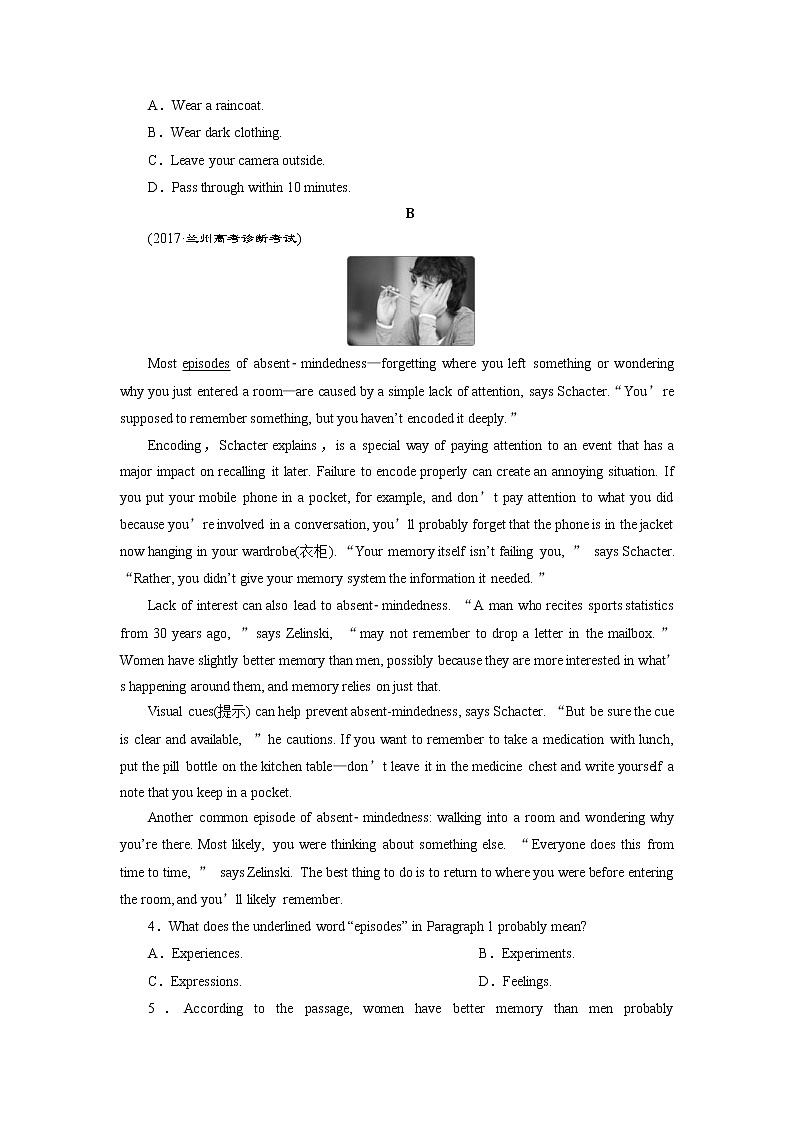 高考英语二轮复习试题：第九组练习 Word版含解析02