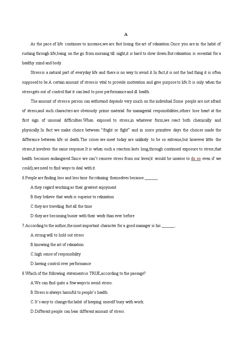 2023年高二英语学业水平考试仿真模拟复习卷（广东专用）（考试版）第2页